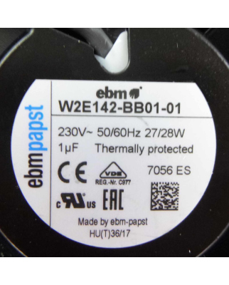 ebm-papst Lüfter W2E142-BB01-01 230V GEB