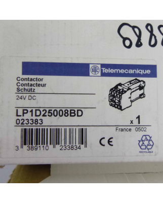 Telemecanique Schütz LP1D25008BD 023383 24V OVP