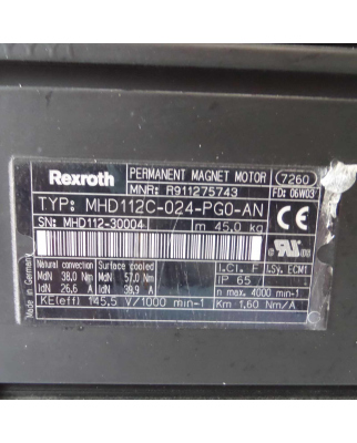 Rexroth Servomotor MHD112C-024-PG0-AN R911275743 NOV