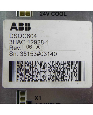 ABB / powerbox Power Supply DSQC604 3HAC12928-1 PBSE1027...