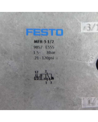 Festo Magnetventil MFH-3-1/2 9857 GEB