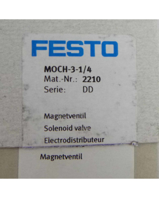 Festo Magnetventil MOCH-3-1/4 2210 OVP
