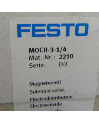 Festo Magnetventil MOCH-3-1/4 2210 SIE