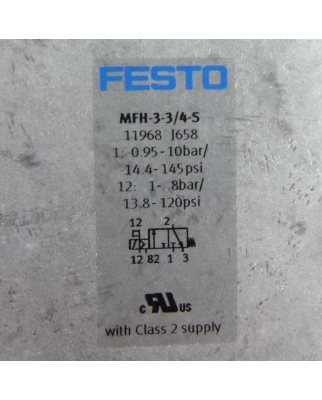 Festo Magnetventil MFH-3-3/4-S 11968 OVP