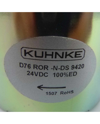 Kuhnke Drehmagnet D 76 ROR-N-DS 9420 24VDC NOV