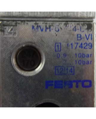 Festo Magnetventil MVH-5-1/4-L-S-B-VI 117429 GEB