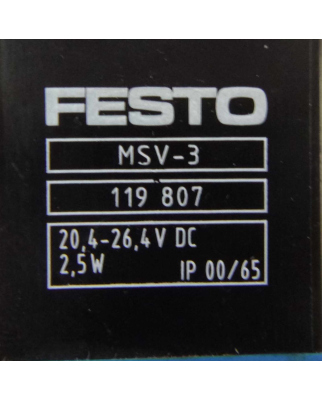 Festo Magnetventil MVH-5-1/4-L-S-B-VI 117429 GEB