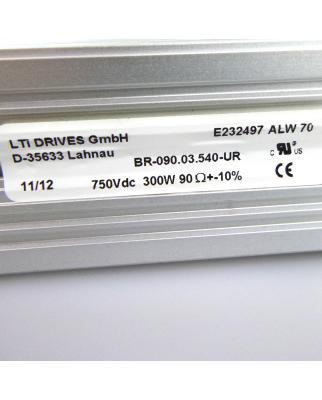 LTi DRIVES Bremswiderstand BR-090.03.540-UR 750Vdc 300W GEB