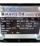 Mavilor DC Servo Motor MSS-12 MS120.040.0001.00 1.24kW 3000rpm NOV