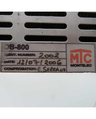 MTC Montelec Bus-Entlademodul DB-800 GEB