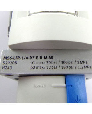 Festo Filter-Regelventil MS6-LFR-1/4-D7-E-R-M-AS 529208 GEB
