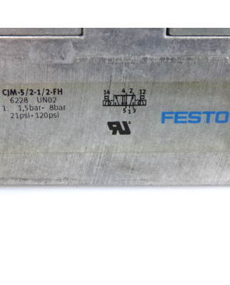 Festo Magnetventil CJM-5/2-1/2-FH 6228 GEB