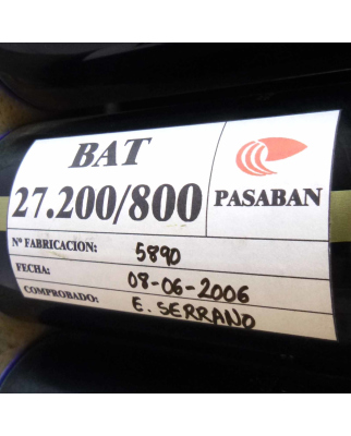 Pasaban Capacitors Battery BAT 27.200/800 GEB