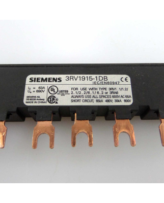 Siemens 3 Phasen Sammelschiene 3RV1915-1DB GEB