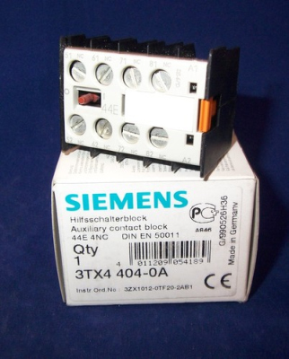 Siemens Hilfsschalterblock 3TX4404-0A OVP