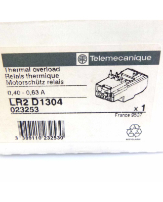 Telemecanique Motorschutz-Relais LR2D1304 023253 OVP