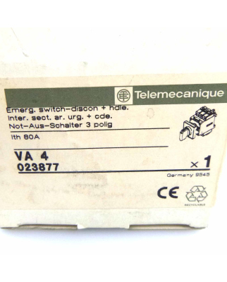 Telemecanique Not-Aus-Schalter VA 4 023877 OVP