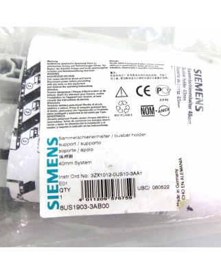 Siemens Sammelschienenhalter 8US1903-3AB00 OVP