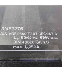 Siemens Sicherungslasttrennschalter 3NP3276-0CF00 I=250A U=690V GEB