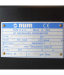 NUM AC Brushless Servomotor BPH0952N5RF2C01 NOV