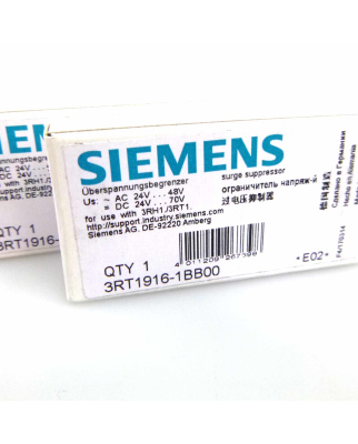 Siemens Diodenkombination Varistor 3RT1916-1BB00 (2Stk) OVP