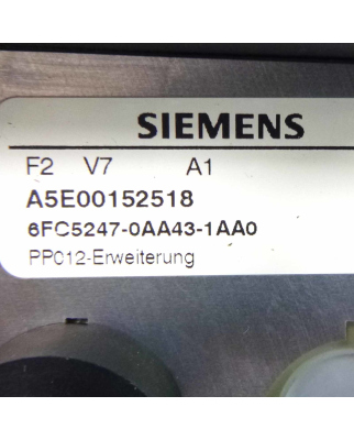 Siemens SINUMERIK Erweiterungsblende 6FC5247-0AA43-1AA0 #K2 GEB