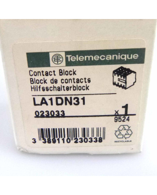 Telemecanique Hilfskontaktblock LA1DN31 023033 OVP