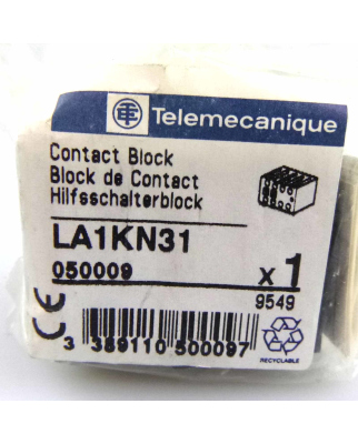 Telemecanique Hilfsschalterblock LA1KN31 050009 (7Stk.) OVP