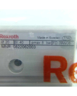 Bosch Rexroth F&uuml;hrungszylinder MNR: 0822062003 OVP