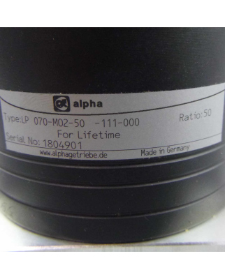 Wittenstein / alpha Planetengetriebe LP 070-MO2-50-111-000 OVP