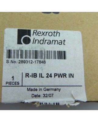 Rexroth Inline Einspeiseklemme R-IB IL 24 PWR IN OVP
