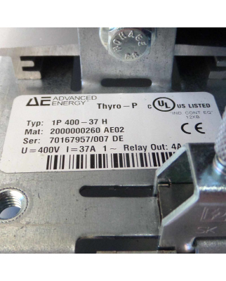 Advanced Energy Thyristor-Leistungssteller THYRO-P 1P 400-37 H GEB
