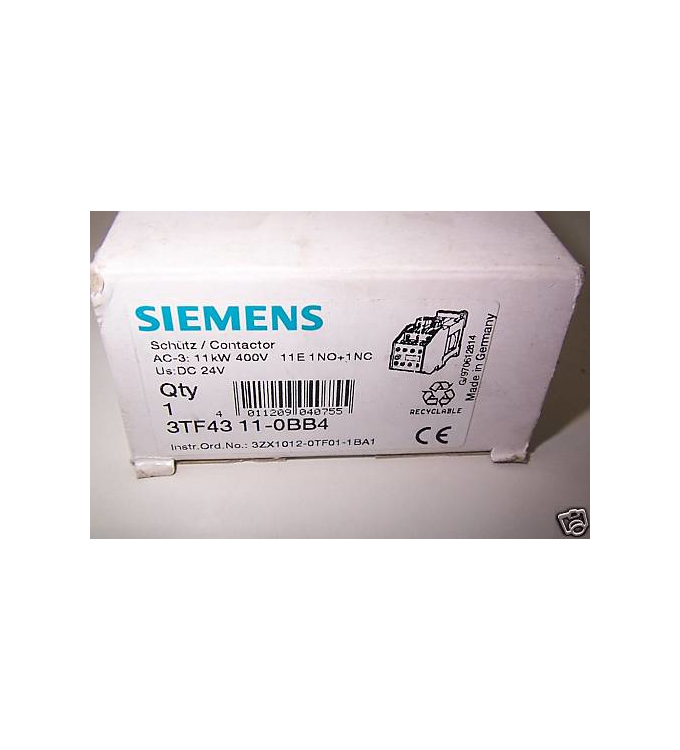 Siemens Schütz 24V/11kW/400V  3TF4311-0BB4 OVP