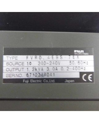 Fuji Electric Frequenzumrichter FVR0-4E9S-7EX 0,4kW GEB