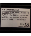 CT GmbH Hennef Servomotor CTM4-09.4-20R.9 3-6FX GEB