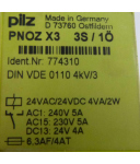 Pilz Not-Aus Schaltgerät PNOZ X3 3S/1Ö 774310 GEB