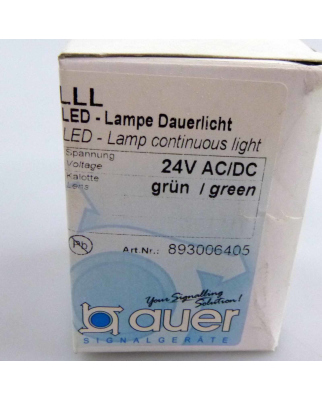 Auer LED-Lampe, Dauerlicht grün 893006405 OVP