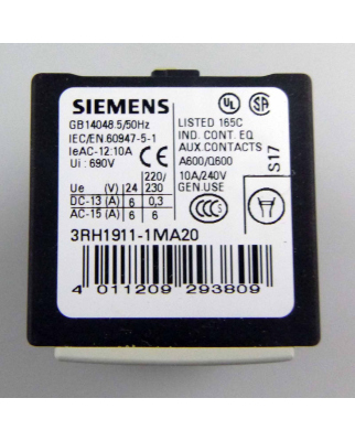 Siemens Leistungsschalter 3RH1911-1MA20 OVP