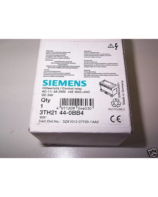 Siemens Sch&uuml;tz Hilfssch&uuml;tz 3TH2144-0BB4 OVP