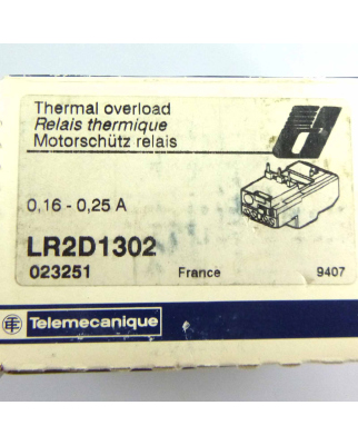 Telemecanique Motorschutz-Relais LR2D1302 023251 OVP