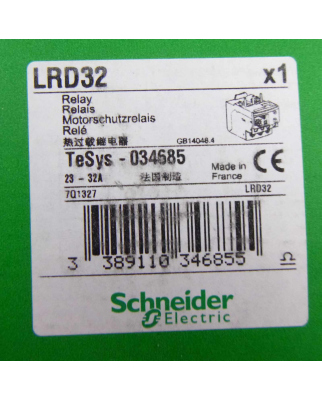 Schneider Electric Motorschutz-Relais LRD32 034685 OVP