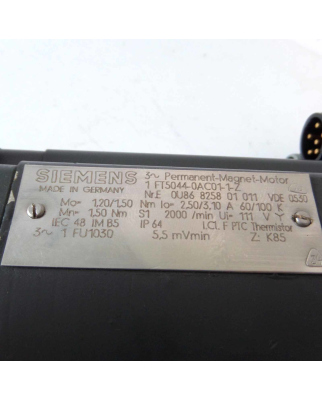 Siemens AC-VSA-Motor 1FT5044-0AC01-1-Z Z=K85 + ROD...