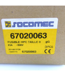 SOCOMEC Sicherung 67020063 63A 500V (3Stk) OVP