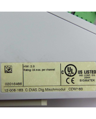 Sigmatek C-DIAS Digitales Mischmodul CDM163 12-008-163 GEB