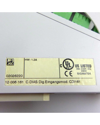 Sigmatek C-DIAS Digitales Eingangsmodul CDI161 12-006-161...
