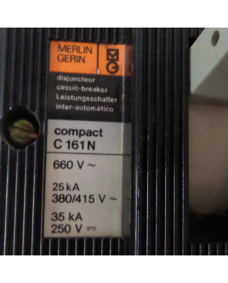 MERLIN GERIN Leistungsschalter C161NHL D80 C161N 56/80A GEB