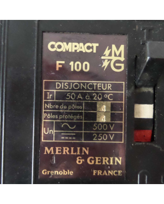 MERLIN GERIN Leistungsschalter F100 A50 50A GEB