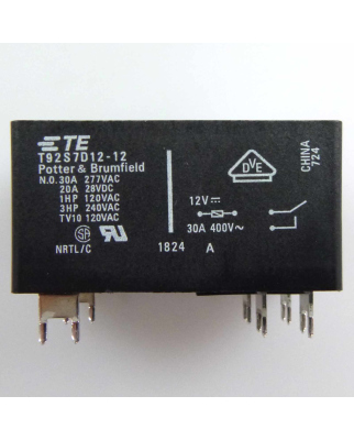 TE Connectivity Monostabiles Relais 12V T92S7D12-12 NOV