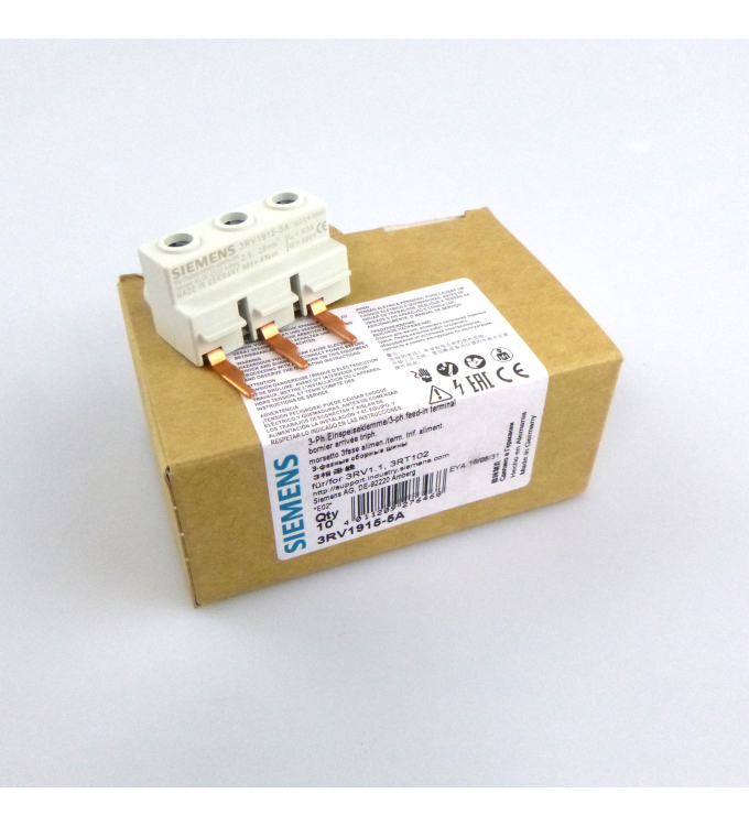 Siemens 3-Phasen-Einspeiseklemme 3RV1915-5A (10Stk) OVP
