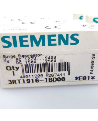 Siemens Überspannungsbegrenzer 3RT1916-1BD00 (10Stk) OVP